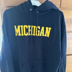 Michigan Champion Hoodie Sweatshirt Size XL